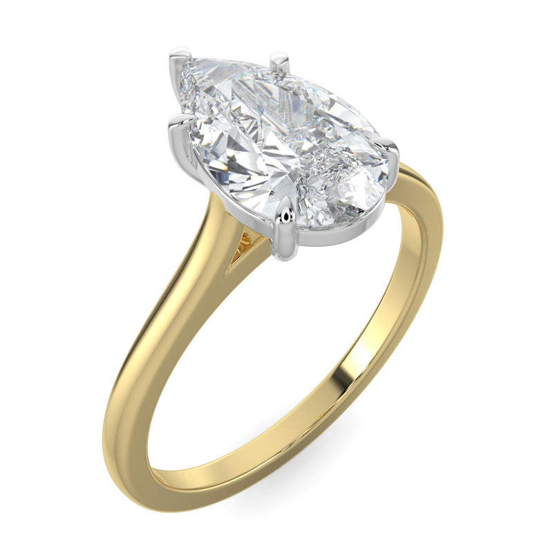 Pear Signature Solitaire No.2