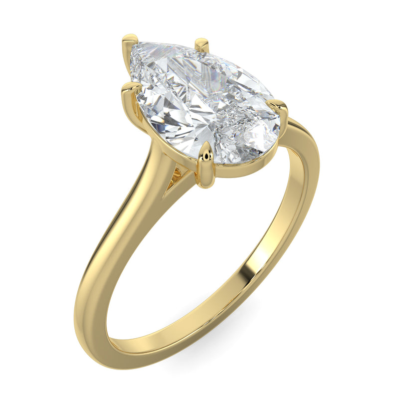 Pear Signature Solitaire No.2