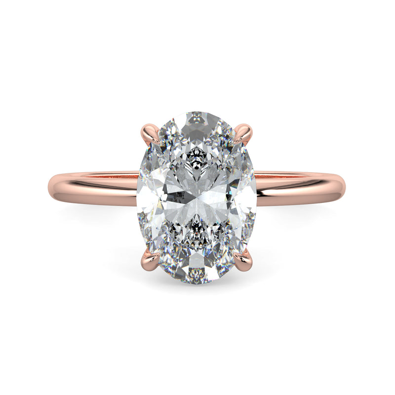 Oval Signature Solitaire No.1