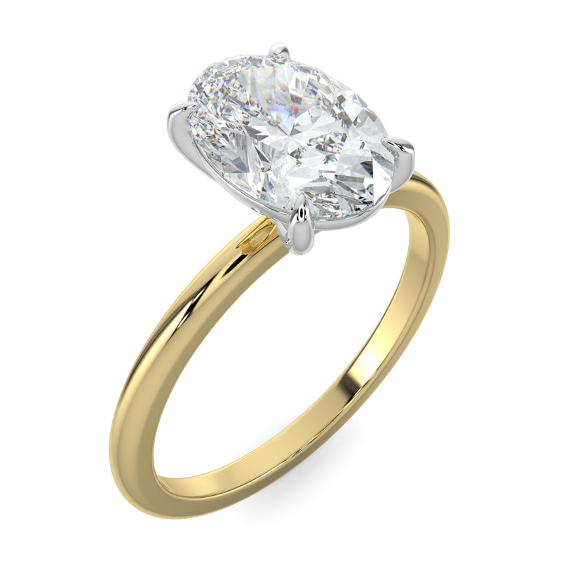 Oval Signature Solitaire No.1