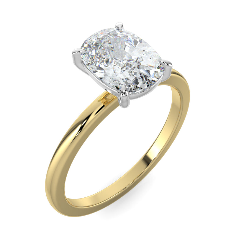 Elongated Cushion Solitaire No.1