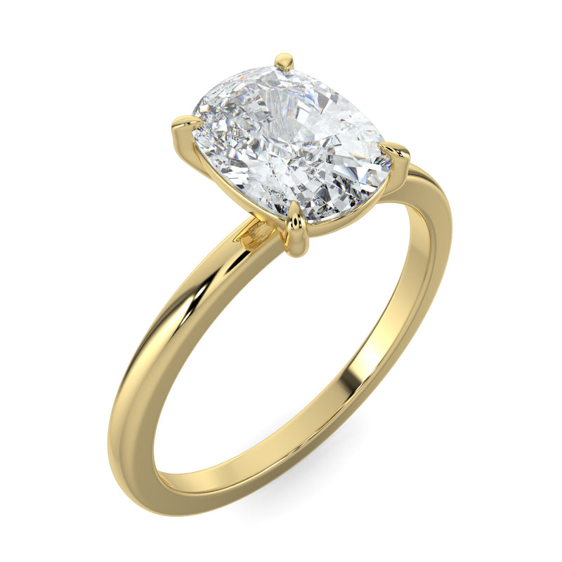 Elongated Cushion Solitaire No.1