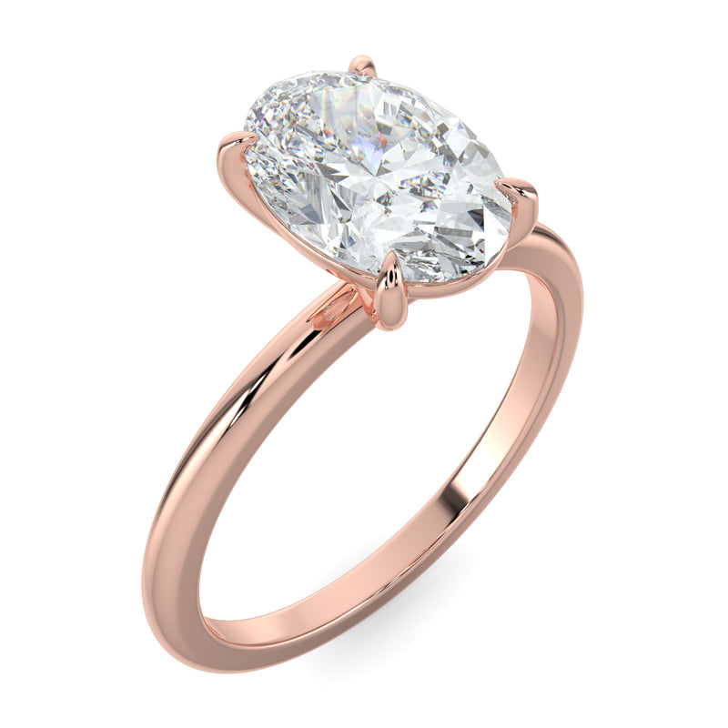 Oval Signature Solitaire No.1