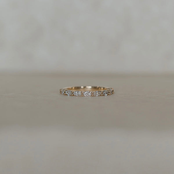 Marquise East-West Diamond Ring