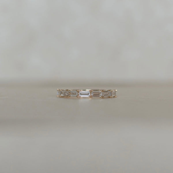 Baguette East-West Diamond Ring