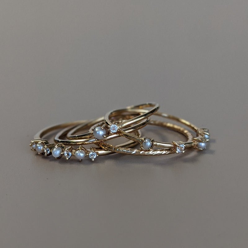 Petite Textured Ring